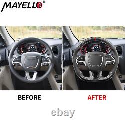 Fit Dodge Charger Hellcat Jeep Grand Cherokee SRT Carbon Fiber Steering Wheel