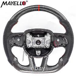 Fit Dodge Charger Hellcat Jeep Grand Cherokee SRT Carbon Fiber Steering Wheel