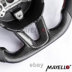 Fit Dodge Charger Hellcat Jeep Grand Cherokee SRT Carbon Fiber Steering Wheel