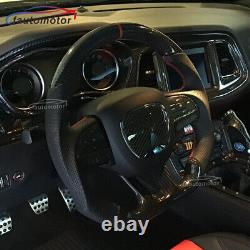 Fit Dodge Charger Hellcat Jeep Grand Cherokee SRT Carbon Fiber Steering Wheel/us