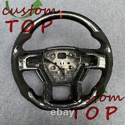 Fit For Ford F150 F250 F350 F450 F550 2015-2021 Real Carbon Fiber Steering Wheel