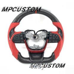 Fit For Toyota Highlander 2020 2021 2022 2023 2024 Carbon Fiber Steering Wheel