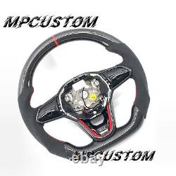 Fit For Volkswagen MK8 Golf 8 R GTI GTE 2020-2021 Carbon Fiber Steering Wheel