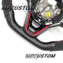 Fit For Volkswagen MK8 Golf 8 R GTI GTE 2020-2021 Carbon Fiber Steering Wheel