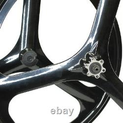 Fit Rear&Front 26 MTB Bike Magnesium Wheels 3-Spoke Set Rim Wheelset 6/7 Gears