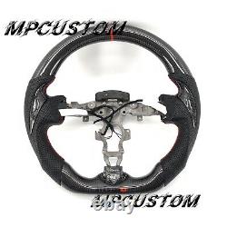 Fit for Nissan 370Z Z34 QX70 FX50 2009-2017 Real Carbon Fiber Steering Wheel