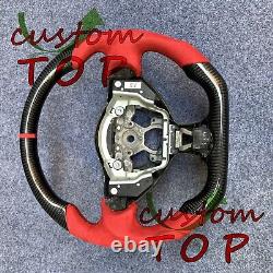 Fit for Nissan 370Z Z34 QX70 FX50 2009-2020 Real Red carbon fiber Steering Wheel