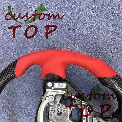 Fit for Nissan 370Z Z34 QX70 FX50 2009-2020 Real Red carbon fiber Steering Wheel