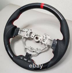 Fits2013-2020 Lexus IS250 IS350 Hydro Dip Carbon Fiber Red Ring Steering Wheel