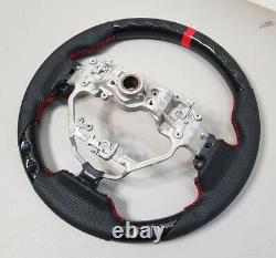 Fits2013-2020 Lexus IS250 IS350 Hydro Dip Carbon Fiber Red Ring Steering Wheel