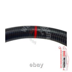 Fits 14-18 GMC Sierra Denali Carbon Fiber Leather Flat Bottom Steering Wheel
