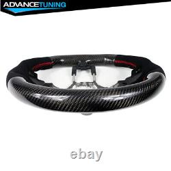 Fits 15-21 Subaru WRX & STI Steering Wheel CF & Alcantara & Red Stitching