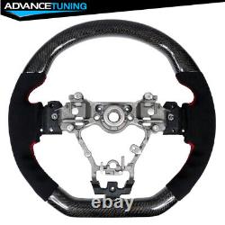 Fits 15-21 Subaru WRX & STI Steering Wheel CF & Alcantara & Red Stitching
