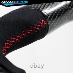 Fits 15-21 Subaru WRX & STI Steering Wheel CF & Alcantara & Red Stitching