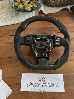 Fits 2003 2007 G35 coupe Carbon Fiber Steering Wheel Black Leather