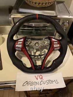 Fits 2014-2018 Nissan Altima Rogue Real Carbon fiber steering wheel Oem