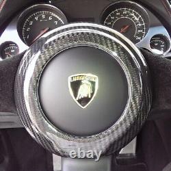 Fits Lamborghini Gallardo 04-14 Carbon Fiber Steering Wheel Center Cover