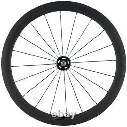 Fixed Gear Carbon Wheels 50mm Clincher Track Bike 700C Bicycle Wheelset 17T
