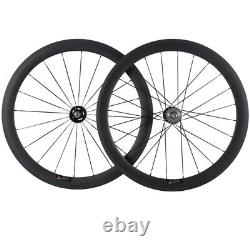 Fixed Gear bike Carbon Wheels 50mm Clincher Front +Rear Track Bike Wheelset