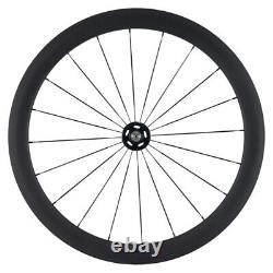 Fixed Gear bike Carbon Wheels 50mm Clincher Front +Rear Track Bike Wheelset