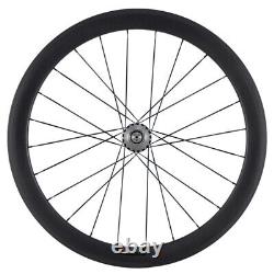 Fixed Gear bike Carbon Wheels 50mm Clincher Front +Rear Track Bike Wheelset