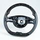 Flat Bottom Steering Wheel Forged Carbon Fiber Leather For Mercedes Benz W205