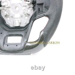 Flat Buttom Carbon Fiber Heated Steering Wheel Fit Ford Bronco 2021+