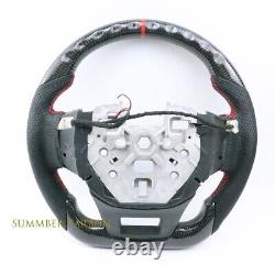 Flat Buttom Carbon Fiber Heated Steering Wheel Fit Ford Bronco 2021+