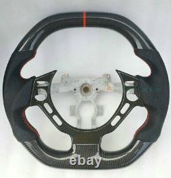 Flat/ Round Top 100% Real Carbon Fiber Car Steering Wheel For Nissan GTR R35
