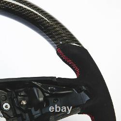 Flat Steering Wheel Carbon Suede For Mercedes Benz C-Class W205 C205