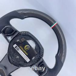 For 2012-2022 Lamborghini Aventador Custom Real Carbon Fiber Steering Wheel
