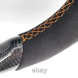 For 2014-2019 Maserati Ghibli M157 Quattroporte LED Carbon Fiber Steering Wheel