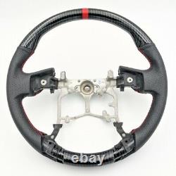 For 2014-2021 Toyota Tacoma Tundra Hydro Dip Carbon Fiber Steering wheel NEW