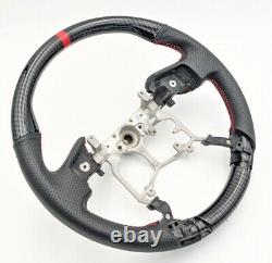 For 2014-2021 Toyota Tacoma Tundra Hydro Dip Carbon Fiber Steering wheel NEW