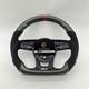 For Audi S3 S4 S5 B9 RS3 RS4 RS5 A3 A4 A5 Carbon Fiber Steering Wheel Red Stripe