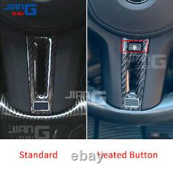 For BMW 3 4 5 Series Z4 M3 M4 G20 G22 G82 Carbon Fiber Steering Wheel Trim Cover