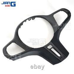 For BMW 3 4 5 Series Z4 M3 M4 G20 G22 G82 Carbon Fiber Steering Wheel Trim Cover