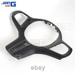 For BMW 3 4 5 Series Z4 M3 M4 G20 G22 G82 Carbon Fiber Steering Wheel Trim Cover