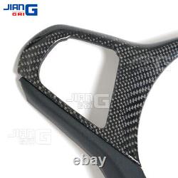 For BMW 3 4 5 Series Z4 M3 M4 G20 G22 G82 Carbon Fiber Steering Wheel Trim Cover