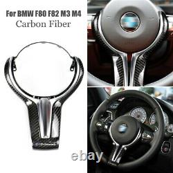 For BMW F80 F82 M3 M4 Carbon Fiber Steering Wheel Replacement Trim M Performance