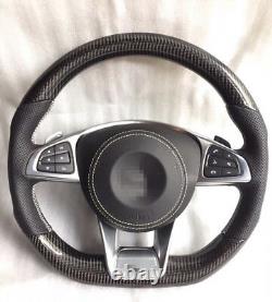 For Benz CLA C E GLC GLE CLASS W117 W205 W213 X253 Carbon Fiber Steering Wheel