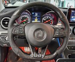 For Benz CLA C E GLC GLE CLASS W117 W205 W213 X253 Carbon Fiber Steering Wheel