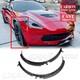 For Corvette C7 2014-2019 2Pcs Carbon Fiber Print Front Wheel Trim Fender Flares