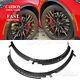 For Corvette C7 2014-2019 Pair Carbon Fiber Print Front Wheel Trim Fender Flares