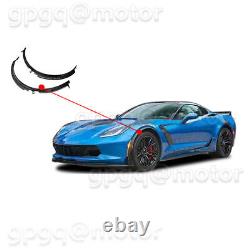 For Corvette C7 2014-2019 Pair Carbon Fiber Print Front Wheel Trim Fender Flares