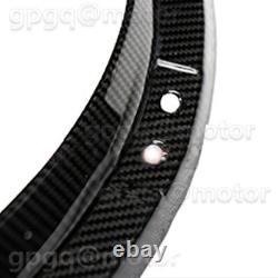 For Corvette C7 2014-2019 Pair Carbon Fiber Print Front Wheel Trim Fender Flares
