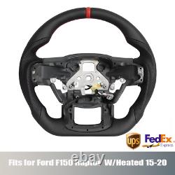 For Ford F150 Raptor 2015-2020 Steering Wheel Leather Flat Button with Heated New
