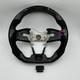 For Honda Civic 2016-2021 Carbon Fiber Black Alcantara LED Steering Wheel