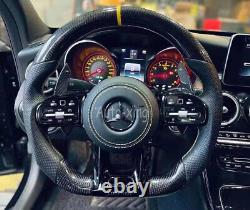 For Mercedes-Benz AMG W205 G63 C63 E63 GT New Carbon Fiber Steering Wheel 2010+