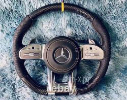 For Mercedes-Benz AMG W205 G63 C63 E63 GT New Carbon Fiber Steering Wheel 2010+